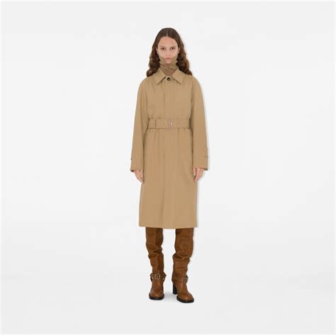 women's burberry cotton car coat patch pockets|Long Gabardine Car Coat in Teddy .